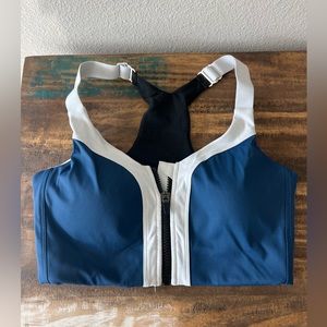 Aviator Nation Zip-Up Sports Bra